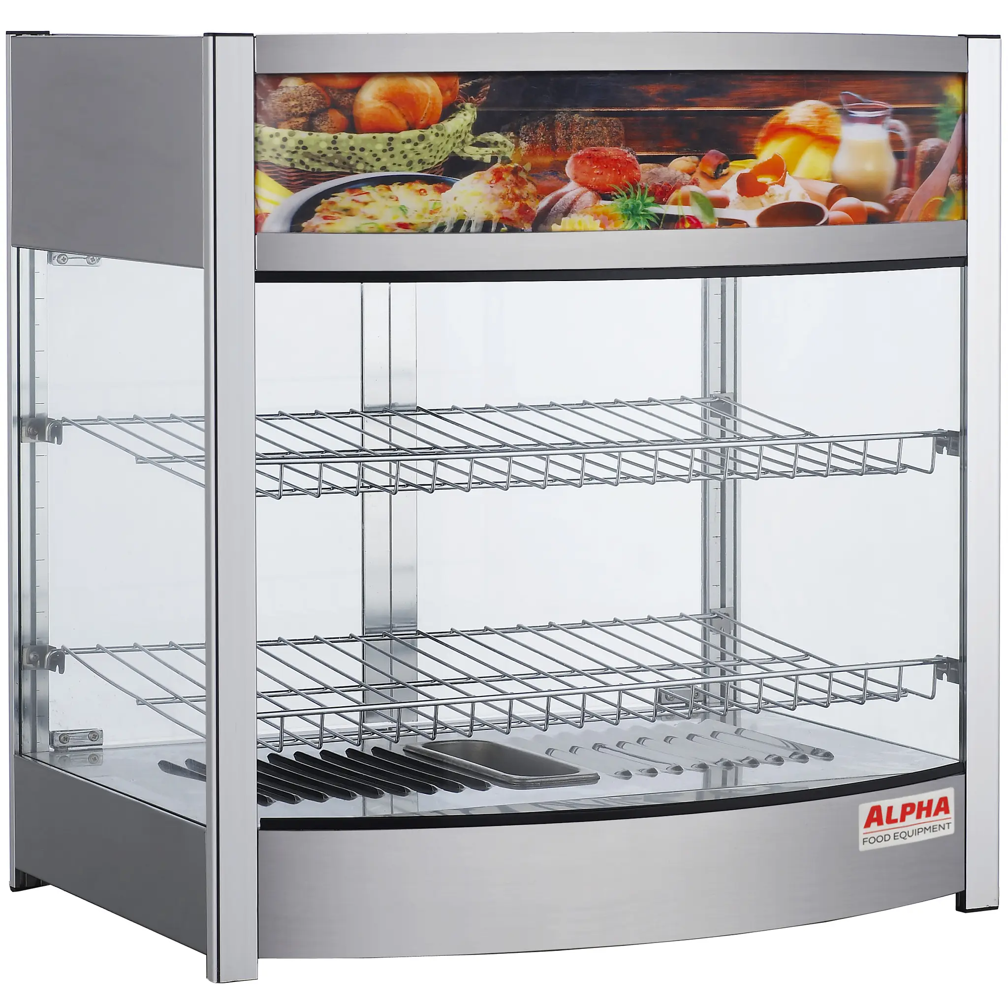 Alpha ADW-107 Glass Display 26" Food Warmer