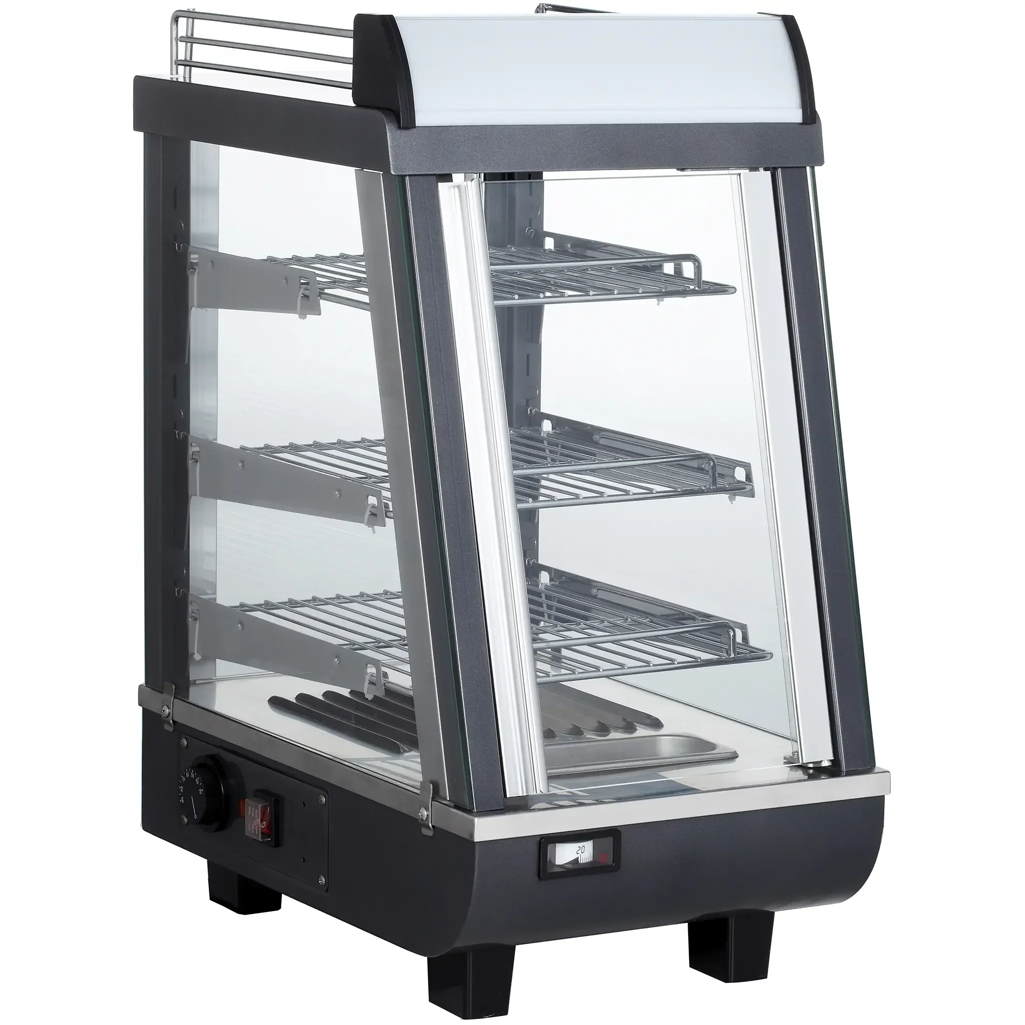 Alpha APDW-14 Deluxe Glass Display 14" Food Warmer