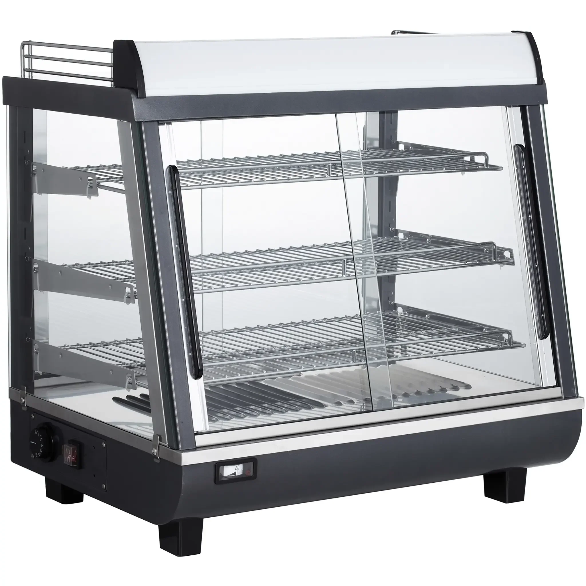 Alpha APDW-27 Deluxe Glass Display 27" Food Warmer