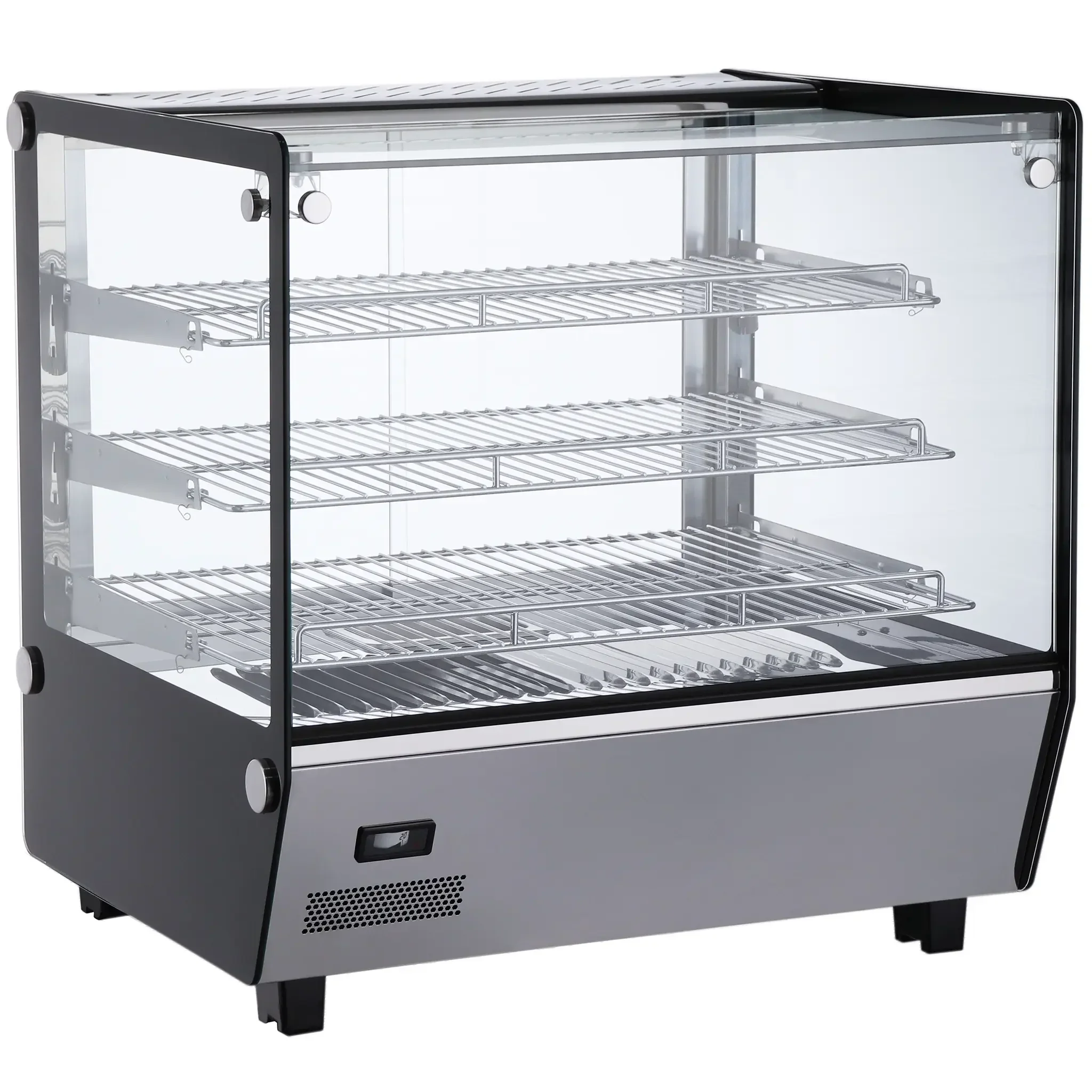 Alpha ASDW-27 Square Glass Display 27" Food Warmer