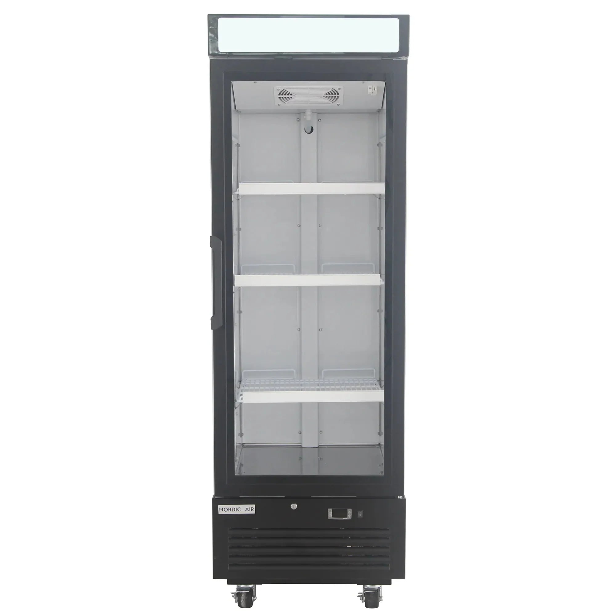 Nordic Air GRM-15C Single Door 25" Wide Glass Display Refrigerator