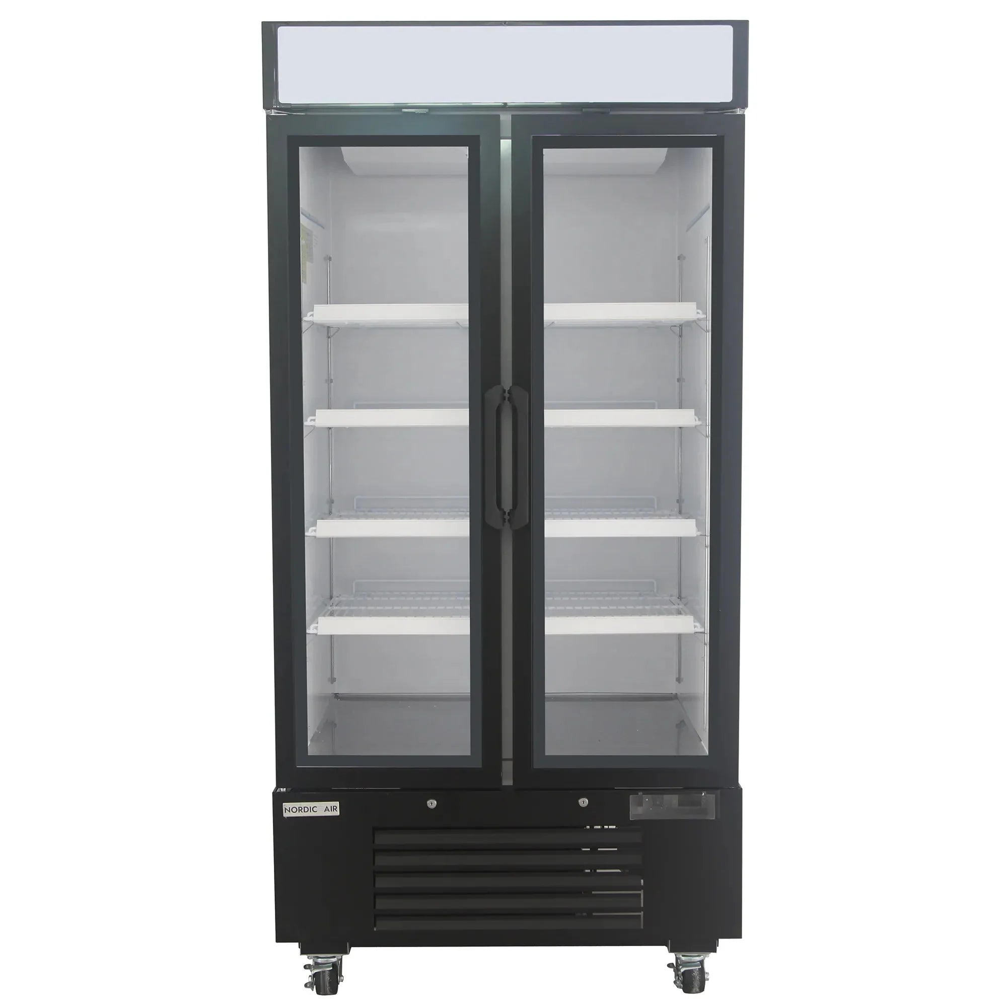 Nordic Air GRM-34C Double Door 40" Wide Glass Display Refrigerator