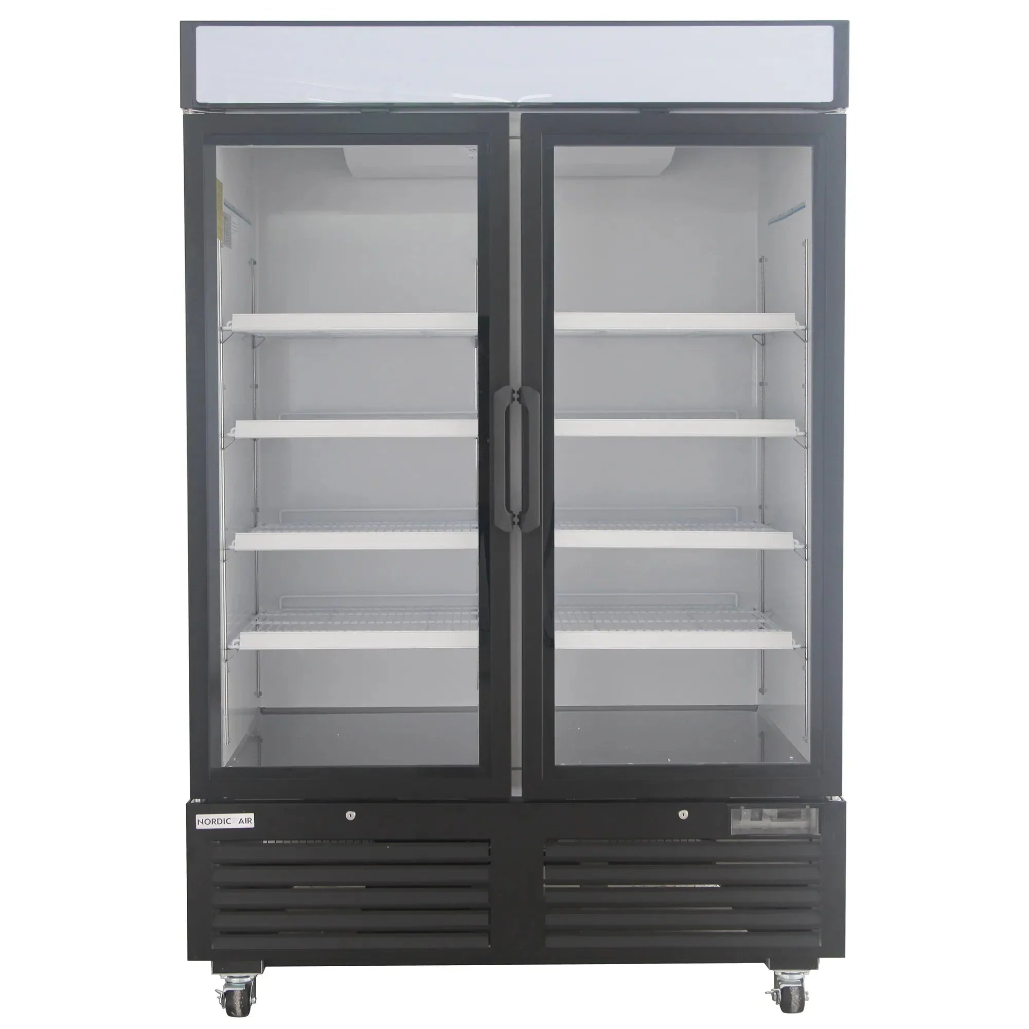 Nordic Air GRM-48C Double Door 54" Wide Glass Display Refrigerator
